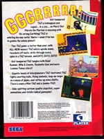 Sega Genesis Taz in Escape From Mars Back CoverThumbnail